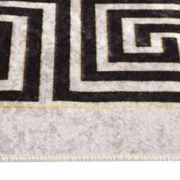 Berkfield Home Rug Washable 120x180 cm Light Beige Anti Slip - Size: 100 cm diameter - thumbnail 5