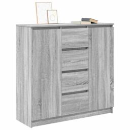 Berkfield Home Sideboard with Drawers Grey Sonoma 100.5x35x98.5 cm Engineered Wood - thumbnail 4