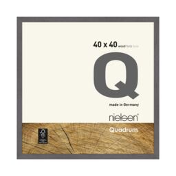 nielsen Quadrum 40 x 40cm Wooden Picture Frame With Protective Glass Front in Mid Grey - Size: 40 x 40 cm - thumbnail 1