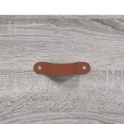 Berkfield Home TV Cabinet Grey Sonoma 150x30x50 cm Engineered Wood - Size: 150 x 30 x 50 cm - thumbnail 9