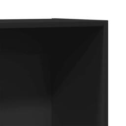 Berkfield Home Book Cabinet/TV Cabinet Black 36x30x114 cm Engineered Wood - Size: 36 x 30 x 114 cm - thumbnail 9