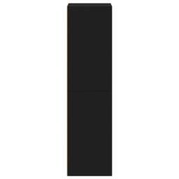 Berkfield Home Book Cabinet/TV Cabinet Black 36x30x114 cm Engineered Wood - Size: 36 x 30 x 114 cm - thumbnail 5