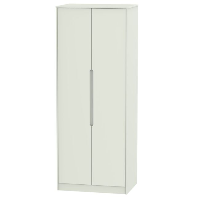 Ready Assembled 2 U Bristol Tall Double Hanging Wardrobe (Ready Assembled) in Taupe