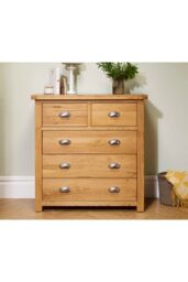 Birlea Woburn 3 + 2 Chest Oak in Light Oak - thumbnail 2