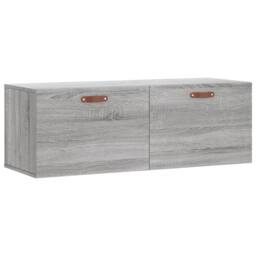 Berkfield Home Wall Cabinet Grey Sonoma 100x36.5x35 cm Engineered Wood - thumbnail 3