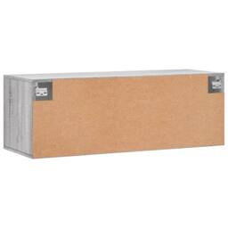 Berkfield Home Wall Cabinet Grey Sonoma 100x36.5x35 cm Engineered Wood - thumbnail 8
