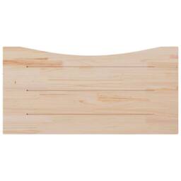 Berkfield Home Beautiful Desk Top White 110x55x2.5 cm Solid Wood Pine - thumbnail 4