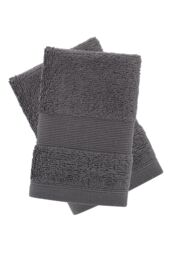Catherine Lansfield 'Anti Bacterial' Cotton Towels in Charcoal - thumbnail 5
