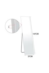 Living and Home 37cm W x 147cm H Rectangular Full Length Mirror Freestanding Dressing Mirror in White - Size: 37 cm W x 147 cm H - thumbnail 6
