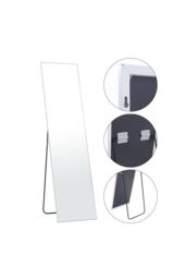 Living and Home 37cm W x 147cm H Rectangular Full Length Mirror Freestanding Dressing Mirror in White - Size: 37 cm W x 147 cm H - thumbnail 5
