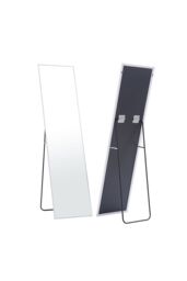 Living and Home 37cm W x 147cm H Rectangular Full Length Mirror Freestanding Dressing Mirror in White - Size: 37 cm W x 147 cm H - thumbnail 4