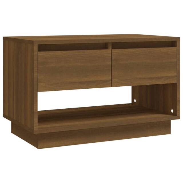 Berkfield Home TV Cabinet Brown Oak 70x41x44 cm Engineered Wood - Size: 70 x 41 x 44 cm - image 1