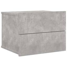 Berkfield Home Bedside Cabinet Concrete Grey 40x30x30 cm Engineered Wood - Size: 40 x 30 x 30 cm - thumbnail 1