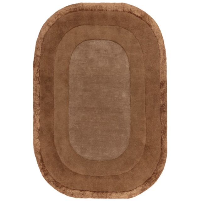 The Rug Shop UK Brown Handmade Modern Easy to clean Border Area Rug - Size: 160 cm x 230 cm