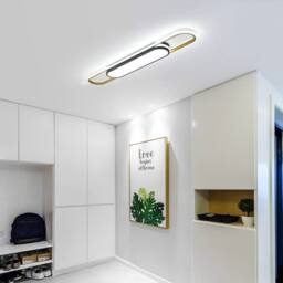 NIVOR 1 Lamp 48W Linear Acrylic LED Ceiling Light Dimmable with Remote in Gold - thumbnail 8