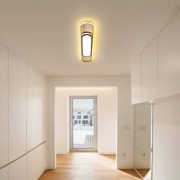 NIVOR 1 Lamp 48W Linear Acrylic LED Ceiling Light Dimmable with Remote in Gold - thumbnail 7