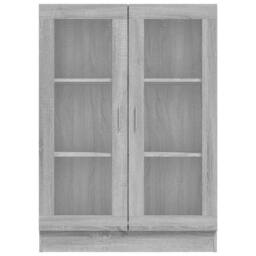 Berkfield Home Vitrine Cabinet Grey Sonoma 82.5x30.5x115 cm Engineered Wood - thumbnail 6