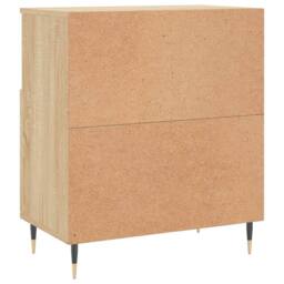 Berkfield Home Sideboards 2 pcs Sonoma Oak Engineered Wood in Light Oak - thumbnail 8