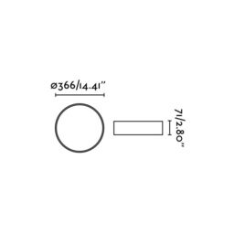 Netlighting Vuk LED Round Bathroom Flush Ceiling Light White IP44 - thumbnail 2