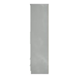 Ready Assembled 2 U Gloucester Tall 2 Door 2drw Mirrored Wardrobe (Ready Assembled) in Dark Grey - thumbnail 2