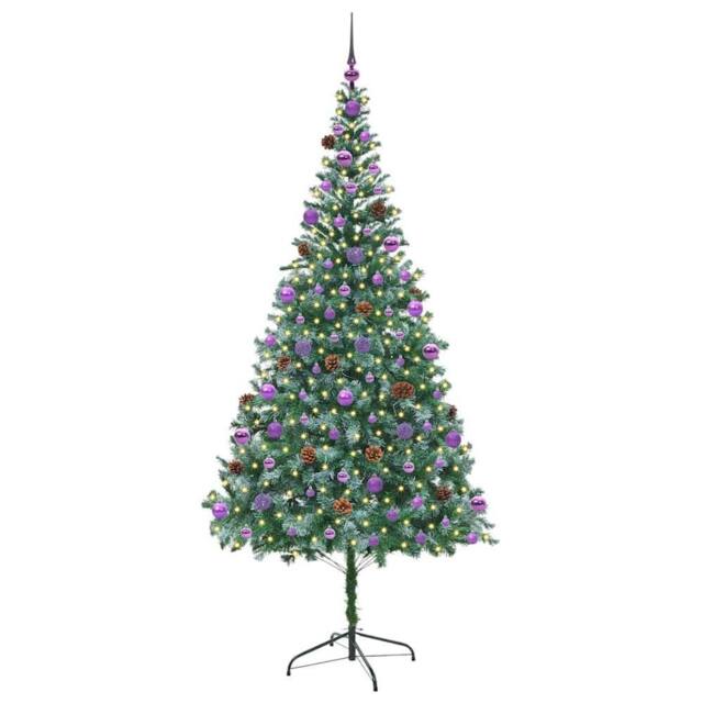 Berkfield Home Elegant Artificial Christmas Tree with Stand Green 210 cm PVC and - image 1