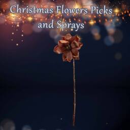 VFM e-Store Christmas Magnolia Stem Decoration 60cm x 11cm Gold X 1 - Size: 60 cm x 11 cm - thumbnail 3