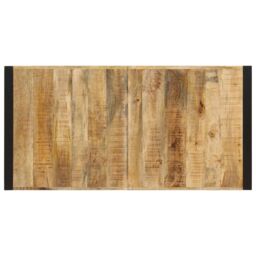 Berkfield Home Dining Table 140x70x75 cm Solid Mango Wood in Brown - Size: 140 x 70 x 75 cm - thumbnail 4
