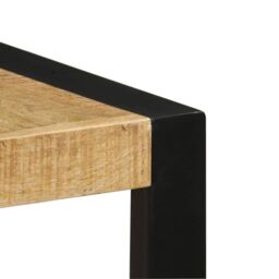 Berkfield Home Dining Table 140x70x75 cm Solid Mango Wood in Brown - Size: 140 x 70 x 75 cm - thumbnail 5