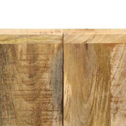 Berkfield Home Dining Table 140x70x75 cm Solid Mango Wood in Brown - Size: 140 x 70 x 75 cm - thumbnail 6