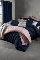 Lazy Linen 'Pure Washed Linen' Duvet Cover in Beige - Size: Double - thumbnail 4