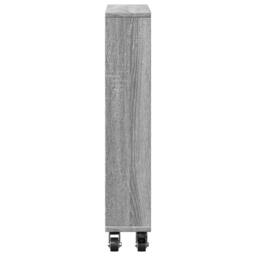 Berkfield Home Narrow Storage Trolley Grey Sonoma 48x13x68 cm Engineered Wood - Size: 48 x 13 x 68 cm - thumbnail 5