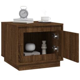 Berkfield Home Coffee Table Brown Oak 51x50x44 cm Engineered Wood - Size: 51 x 50 x 44 cm - thumbnail 4