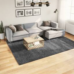 Berkfield Home Rug OVIEDO Short Pile Anthracite 200x280 cm in Dark Grey - Size: Medium - thumbnail 2