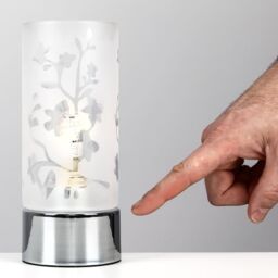 ValueLights Florette Pair of Silver Table Lamp - thumbnail 3