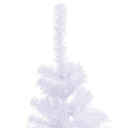 Berkfield Home Dense Artificial Christmas Tree with Stand 150 cm 380 Branches in White - thumbnail 4