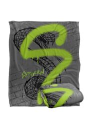 Warner Brothers Harry Potter Slytherin Graffiti Blanket 152 x 127 cm in White - thumbnail 2