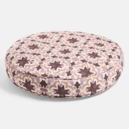 OHS Tiles Print Round Outdoor Garden Cushion Water Resistant - Size: 60 cm x 60 cm - thumbnail 4