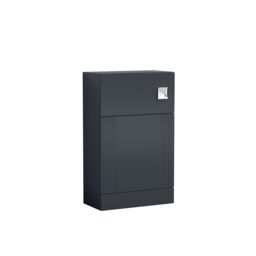 Balterley Retro Floor Standing Bathroom WC Toilet Unit - 500mm - Satin Dark Grey