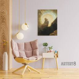 "Artery8 Melancholy Portrait of a Woman Redon Vintage Canvas Wall Art in Brown - Size: W18"" x H24""" - thumbnail 3