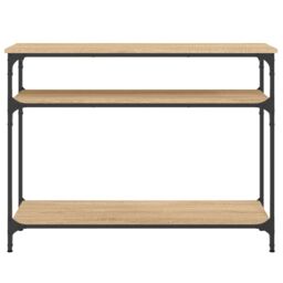 Berkfield Home Console Table Sonoma Oak 100x29x75 cm Engineered Wood in Brown - Size: 100 x 29 x 75 cm - thumbnail 4