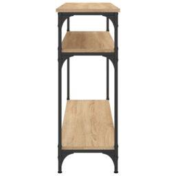 Berkfield Home Console Table Sonoma Oak 100x29x75 cm Engineered Wood in Brown - Size: 100 x 29 x 75 cm - thumbnail 5