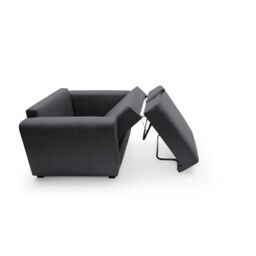 Abakus Direct Olly Linen Single Sofa Bed in Black - thumbnail 6