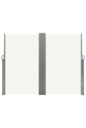 Garden Sanctuary Retractable Outdoor Privacy Side Awning 6mW x 1.6mH in Beige - thumbnail 3