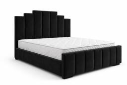 SOFT SNOOZE BEDS Art Deco Ottoman Divan Storage Bed in Plush Velvet in Silver - Size: Small Double - thumbnail 9