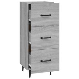 Berkfield Home Sideboard Grey Sonoma 34.5x34x90 cm Engineered Wood - thumbnail 6