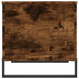 Berkfield Home Modern Coffee Table Smoked Oak 60x44.5x45 cm Engineered Wood in Brown - thumbnail 7