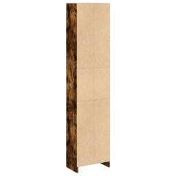 Berkfield Home Bookcase Smoked Oak 40x24x176 cm Engineered Wood in Brown - Size: 40 x 24 x 176 cm - thumbnail 6