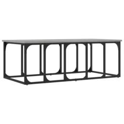Berkfield Home Modern Coffee Table Grey Sonoma 100x50x35.5 cm Engineered Wood - thumbnail 6