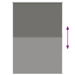 Berkfield Home Roller Blind Blackout Grey 90x175 cm Fabric Width 85.7 cm Polyester - thumbnail 5