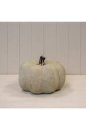 KDMD Dusty Green Large Ceramic Pumpkin Ornament in Pale Green - thumbnail 2